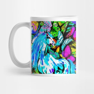 Horses and Butterflies Mug